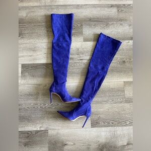 Ultrastuart 100 Suede Over-the-knee Boots In Purple